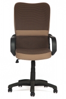 Кресло компьютерное TetChair СН 757 (Коричнево-бежевая ткань)