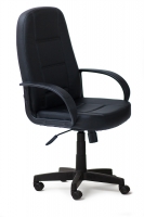 Кресло офисное TetChair CH 747 (Искусств. чёрная кожа)