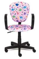 Кресло компьютерное для детей TetChair CH 413 (Динозаврики на розовом)