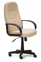 Кресло офисное TetChair CH 747 (Искусств. бежевая кожа)
