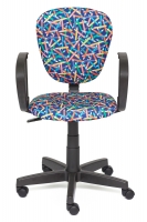 Кресло компьютерное для детей TetChair CH 413 (Карандаши на синем)