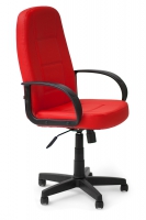 Кресло офисное TetChair CH 747 (Искусств. красная кожа)