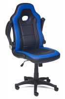 Кресло компьютерное TetChair «Дентон» (Denton) (Чёрно-синяя искусств. кожа)