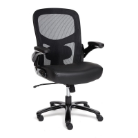 Кресло компьютерное «Big-1» Черная искусственная кожа + сетка