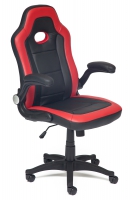 Кресло компьютерное TetChair «Дентон» (Denton) (Чёрно-красная искусств. кожа)