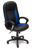 Кресло компьютерное TetChair «Бриндиси» (BRINDISI) (Чёрно-синяя искусств. кожа)